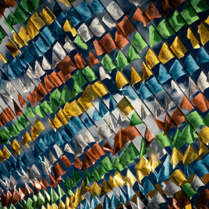 Tibetan Blessings Prayer Flags (HSHSHPF002)